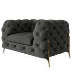 Fauteuil Laviva II Velours - Velours Ravi: Anthracite