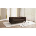 Canapé Laviva I (2-3 places) Microfibre - Microfibre Priya: Marron foncé