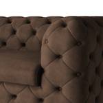 Canapé Laviva I (2-3 places) Microfibre - Microfibre Priya: Marron foncé