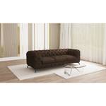 Canapé Laviva I (3 places) Microfibre - Microfibre Priya: Marron foncé