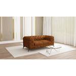 Canapé Laviva II (2 places) Microfibre - Microfibre Priya: Cognac