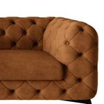 Canapé Laviva I (2-3 places) Microfibre - Microfibre Priya: Cognac