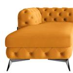 Ecksofa Laviva II Microfaser - Microfaser Enza: Safran - Breite: 261 cm - Ottomane davorstehend links