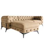 Ecksofa Laviva II Microfaser - Microfaser Priya: Beige - Breite: 305 cm - Ottomane davorstehend links