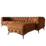 Ecksofa Laviva I Microfaser - Microfaser Priya: Cognac - Breite: 323 cm - Ottomane davorstehend rechts