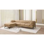 Ecksofa Laviva II Microfaser - Microfaser Priya: Beige - Breite: 323 cm - Ottomane davorstehend links