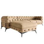 Ecksofa Laviva II Microfaser - Microfaser Priya: Beige - Breite: 323 cm - Ottomane davorstehend links