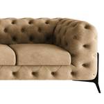 Ecksofa Laviva II Microfaser - Microfaser Priya: Beige - Breite: 323 cm - Ottomane davorstehend links