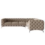 Ecksofa Laviva VI Microfaser - Microfaser Enza: Cappuccino - 323 x 200 cm