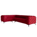 Ecksofa Laviva VI Samt - Samt Ravi: Rot - 323 x 200 cm