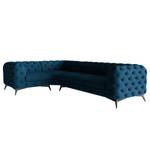 Ecksofa Laviva VI Samt - Samt Ravi: Marineblau - 323 x 200 cm