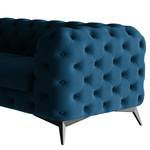 Ecksofa Laviva VI Samt - Samt Ravi: Marineblau - 323 x 200 cm