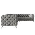 Ecksofa Laviva III Microfaser - Microfaser Enza: Grau - 262 x 262 cm