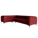 Ecksofa Laviva VI Samt - Samt Ravi: Bordeaux - 323 x 200 cm