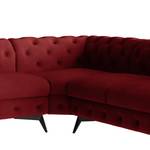 Ecksofa Laviva VI Samt - Samt Ravi: Bordeaux - 323 x 200 cm