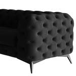 Ecksofa Laviva VI Samt - Samt Ravi: Schwarz - 323 x 200 cm