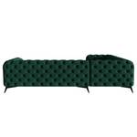 Ecksofa Laviva VI Samt - Samt Ravi: Antikgrün - 323 x 200 cm