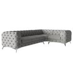 Ecksofa Laviva VI Microfaser - Microfaser Enza: Grau - 323 x 200 cm