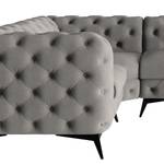 Ecksofa Laviva VI Samt - Samt Ravi: Taupe - 323 x 200 cm