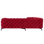 Ecksofa Laviva III Samt - Samt Ravi: Rot - 262 x 262 cm