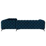 Ecksofa Laviva VI Samt - Samt Ravi: Marineblau - 323 x 200 cm