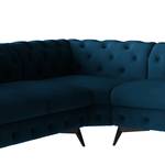 Ecksofa Laviva VI Samt - Samt Ravi: Marineblau - 323 x 200 cm