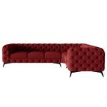 Ecksofa Laviva VI Samt - Samt Ravi: Bordeaux - 323 x 200 cm