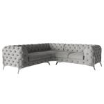 Ecksofa Laviva IV Microfaser - Microfaser Enza: Grau - 262 x 262 cm - Gleichschenklig