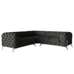 Ecksofa Laviva IV Microfaser - Microfaser Enza: Anthrazit - 262 x 262 cm - Gleichschenklig