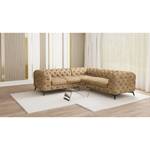 Ecksofa Laviva III Microfaser - Microfaser Priya: Beige - 262 x 262 cm