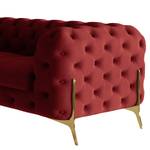 Ecksofa Laviva V Samt Ravi: Bordeaux - 323 x 200 cm - Ausrichtung links