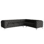 Ecksofa Laviva VI Microfaser - Microfaser Enza: Anthrazit - 323 x 262 cm