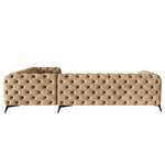 Ecksofa Laviva V Microfaser Priya: Beige - 323 x 200 cm - Ausrichtung rechts