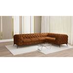 Ecksofa Laviva V Microfaser Priya: Cognac - 323 x 200 cm - Ausrichtung rechts