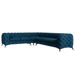 Canapé d’angle Laviva VI Velours - Velours Ravi: Bleu marine - 323 x 262 cm