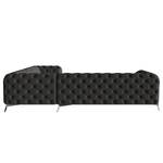 Ecksofa Laviva V Microfaser Enza: Anthrazit - 323 x 262 cm - Ausrichtung rechts