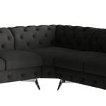 Ecksofa Laviva V Microfaser Enza: Anthrazit - 323 x 262 cm - Ausrichtung rechts