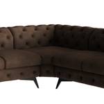 Ecksofa Laviva VI Microfaser - Microfaser Priya: Dunkelbraun - 323 x 262 cm