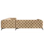 Ecksofa Laviva V Microfaser Priya: Beige - 323 x 262 cm - Ausrichtung rechts