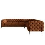 Ecksofa Laviva V Microfaser Priya: Cognac - 323 x 262 cm - Ausrichtung rechts