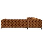 Canapé d’angle Laviva V Microfibre - Microfibre Priya: Cognac - 323 x 262 cm - Alignement à gauche