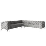 Ecksofa Laviva III Microfaser - Microfaser Enza: Grau - 323 x 323 cm