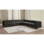 Ecksofa Laviva III Samt - Samt Ravi: Anthrazit - 323 x 323 cm