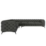 Ecksofa Laviva III Samt - Samt Ravi: Anthrazit - 323 x 323 cm