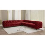 Ecksofa Laviva III Samt - Samt Ravi: Bordeaux - 323 x 323 cm