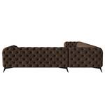 Ecksofa Laviva III Microfaser - Microfaser Priya: Dunkelbraun - 323 x 323 cm