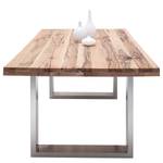 Eettafel Gallipoli Wild eikenhout - 200 x 100 cm - Roestvrij staal