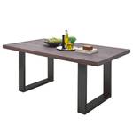 Table Gallipoli Chêne érodé - 180 x 100 cm - Anthracite