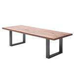 Eettafel Gallipoli Bassano eikenhoutkleurig - 180 x 100 cm - Antraciet