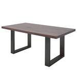 Table Gallipoli Chêne érodé - 220 x 100 cm - Anthracite